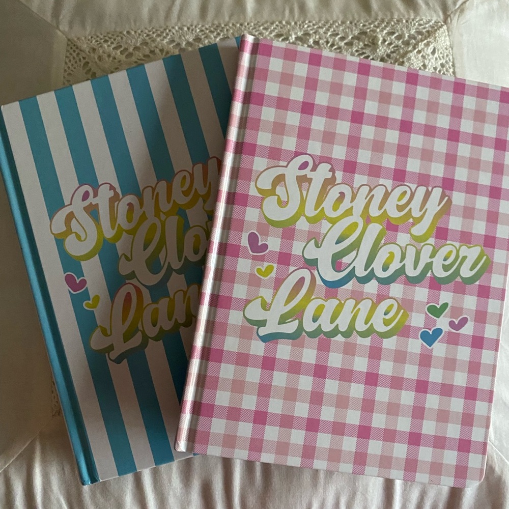 Two Stoney Lane Journals and three Sticker Packs